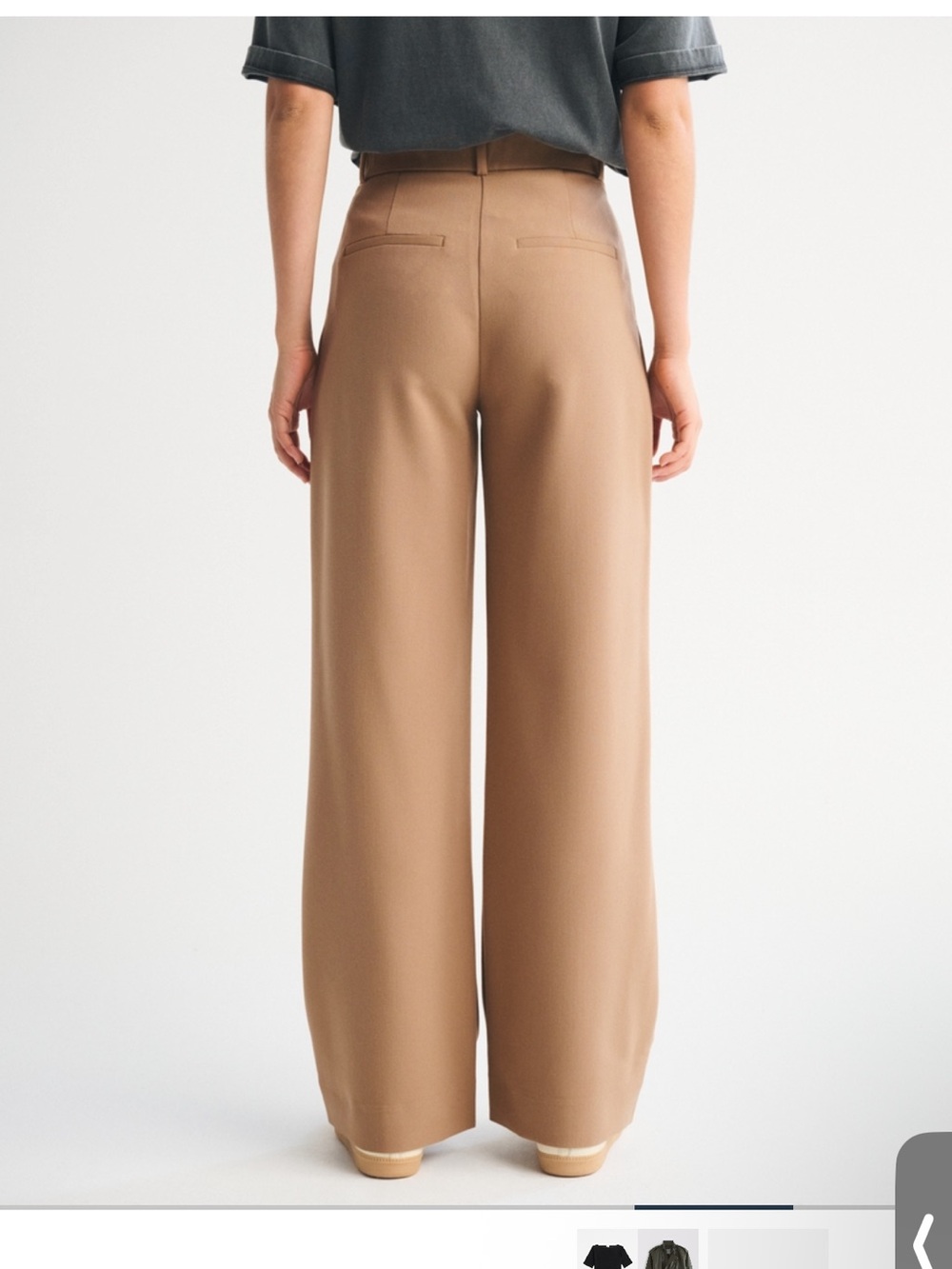 NEW A&F Tailored Wide Leg Pant - Picture 2 of 12